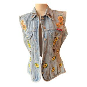 No Excuses Blue Jean Vest (1551-4)